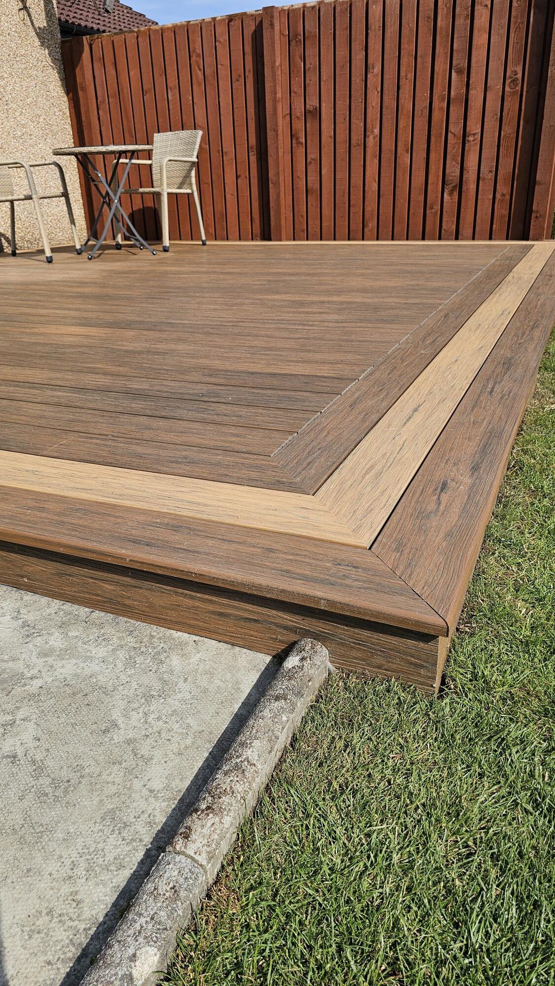 Smoked Cedar Composite Decking Bullnose - Image 3